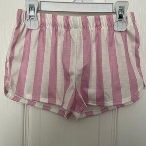 5 for $10🟢 Striped Pink and White Toddler Pajama Shorts. 3T. NWOT.